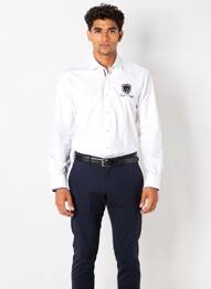 Chemise manches longues poignets boutonnés blanc CAMBERABERO homme