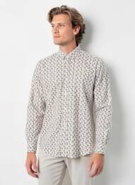 Chemise manches longues poignets boutonnés blanc CAMBERABERO homme
