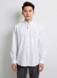 Chemise manches longues poignets boutonnés blanc CAMBERABERO homme