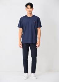 T-shirt broderie manches courtes bleu CAMBERABERO homme