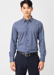 Chemise manches longues imprimé fantaisie bleu CAMBERABERO homme
