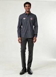 Chemise manches longues manches longues noir CAMBERABERO homme