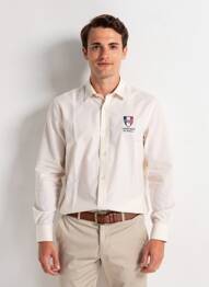 Chemise manches longues coupe droite beige CAMBERABERO homme