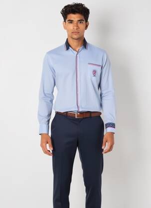 Chemise manches longues manches longues bleu CAMBERABERO homme