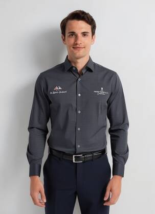 Chemise manches longues manches longues noir CAMBERABERO homme