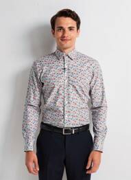 Chemise manches longues poignets boutonnés blanc CAMBERABERO homme