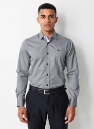 Chemise manches longues imprimé fantaisie noir CAMBERABERO homme