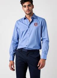 Chemise manches longues manches longues bleu CAMBERABERO homme