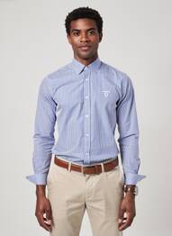 Chemise manches longues coupe cintrée bleu CAMBERABERO homme