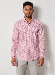 Chemise manches longues coupe cintrée rose CAMBERABERO homme