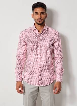 Chemise manches longues coupe cintrée rose CAMBERABERO homme