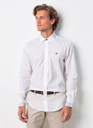 Chemise manches longues coupe cintrée blanc CAMBERABERO homme