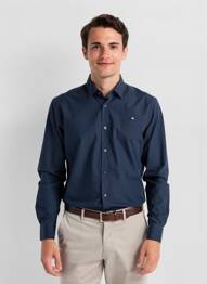 Chemise manches longues coupe cintrée bleu CAMBERABERO homme