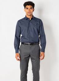 Chemise manches longues coupe cintrée bleu CAMBERABERO homme