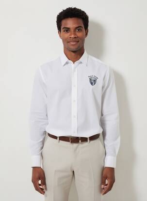 Chemise manches longues coupe cintrée blanc CAMBERABERO homme