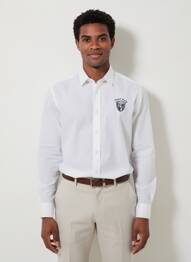 Chemise manches longues coupe cintrée blanc CAMBERABERO homme