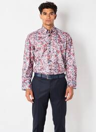 Chemise manches longues coupe droite rose CAMBERABERO homme