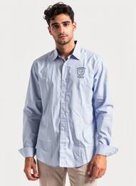 Chemise manches longues imprimé fantaisie bleu CAMBERABERO homme