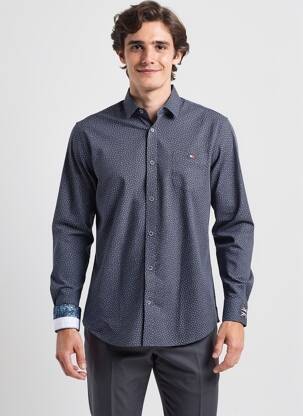 Chemise manches longues manches longues bleu CAMBERABERO homme