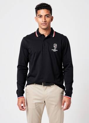 Polo manches longues manches longues noir CAMBERABERO homme