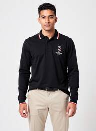 Polo manches longues manches longues noir CAMBERABERO homme