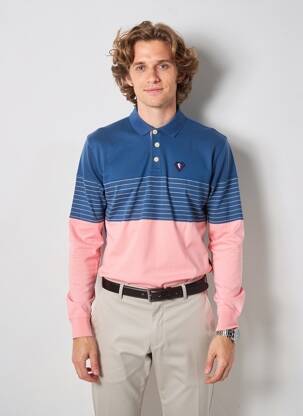 Polo manches longues manches longues rose CAMBERABERO homme