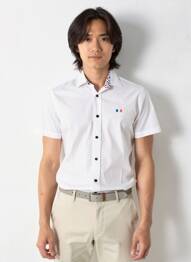 Chemise manches courtes coupe cintrée blanc CAMBERABERO homme