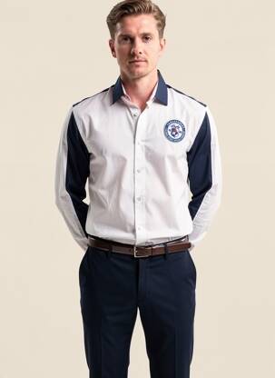 Chemise manches longues poignets boutonnés blanc CAMBERABERO homme