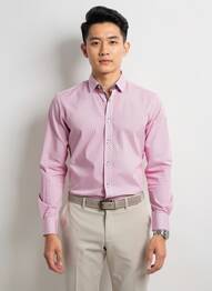 Chemise manches longues imprimé fantaisie rose CAMBERABERO homme