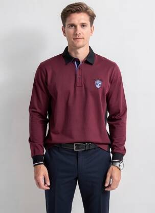 Polo manches longues manches longues rouge CAMBERABERO homme