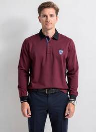 Polo manches longues manches longues rouge CAMBERABERO homme