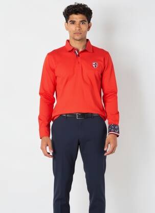 Polo manches longues manches longues orange CAMBERABERO homme