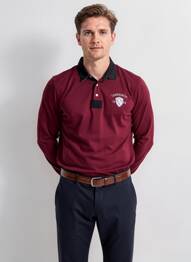 Polo manches longues manches longues rouge CAMBERABERO homme