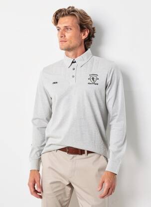 Polo manches longues manches longues gris CAMBERABERO homme
