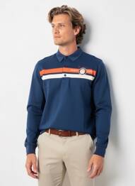 Polo manches longues manches longues bleu CAMBERABERO homme