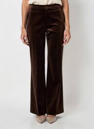 Pantalon flare stretch taille normale marron CHOKLATE femme