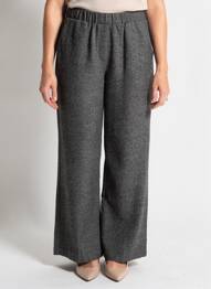 Pantalon large poches taille normale gris C'EST BEAU LA VIE femme