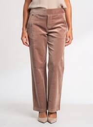 Pantalon droit stretch taille normale marron STREET ONE femme