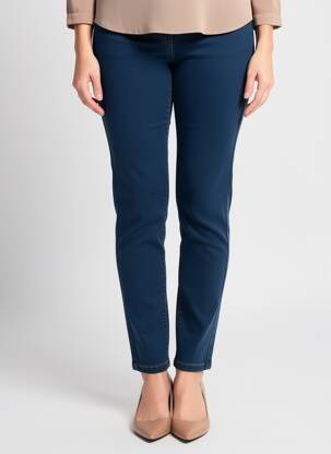 Jegging tissage brut taille normale bleu JULIE GUERLANDE femme