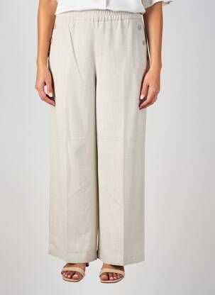 Pantalon large poches taille normale beige STREET ONE femme
