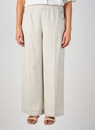 Pantalon large poches taille normale beige STREET ONE femme