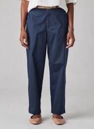 Pantalon droit stretch taille normale bleu TIFFOSI femme