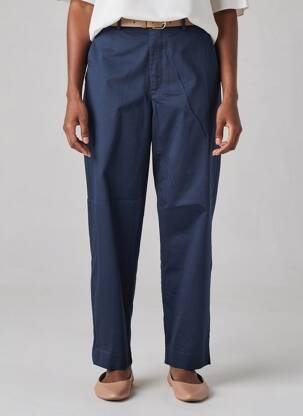 Pantalon droit stretch taille normale bleu TIFFOSI femme