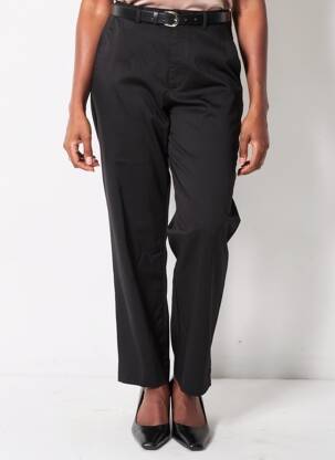 Pantalon droit stretch taille normale noir TIFFOSI femme
