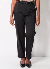 Pantalon droit stretch taille normale noir TIFFOSI femme