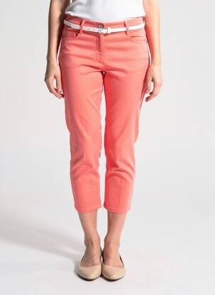 Pantacourt stretch taille normale orange BETTY BARCLAY femme