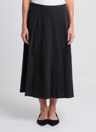 Jupe longue coupe droite noir PRINCESSE NOMADE femme