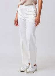 Pantalon droit stretch taille normale blanc STREET ONE femme