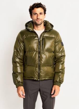 Doudoune poches a capuche vert DAYTONA homme