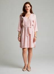 Robe courte manches 3/4 manches 3/4 rouge VERO MODA femme